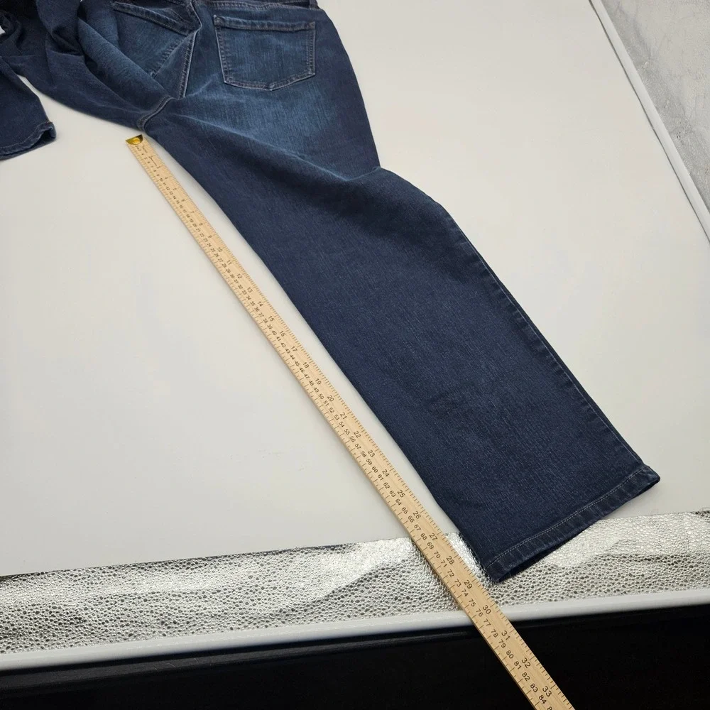 Gloria Vanderbilt Amanda High Rise Tapered‎ Jeans Dark Wash Mens 14S Blue Denim